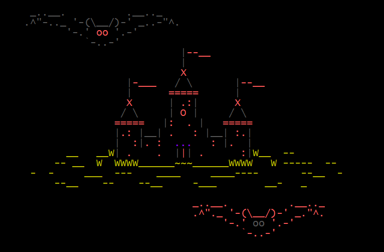 ASCII art of Licorice Kastle