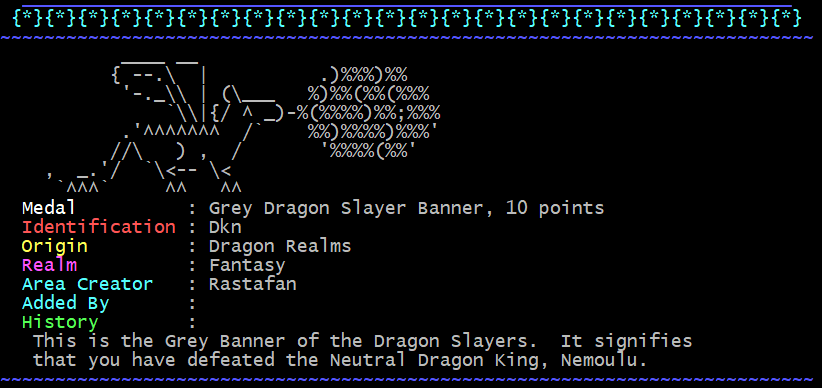 Medal of Grey Dragon Slayer Banner
