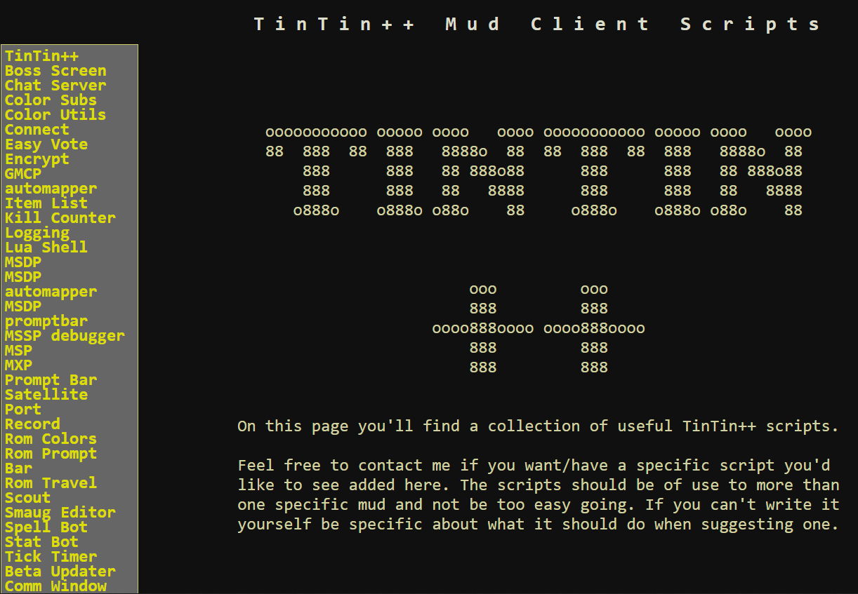 screenshot tintin scripts site